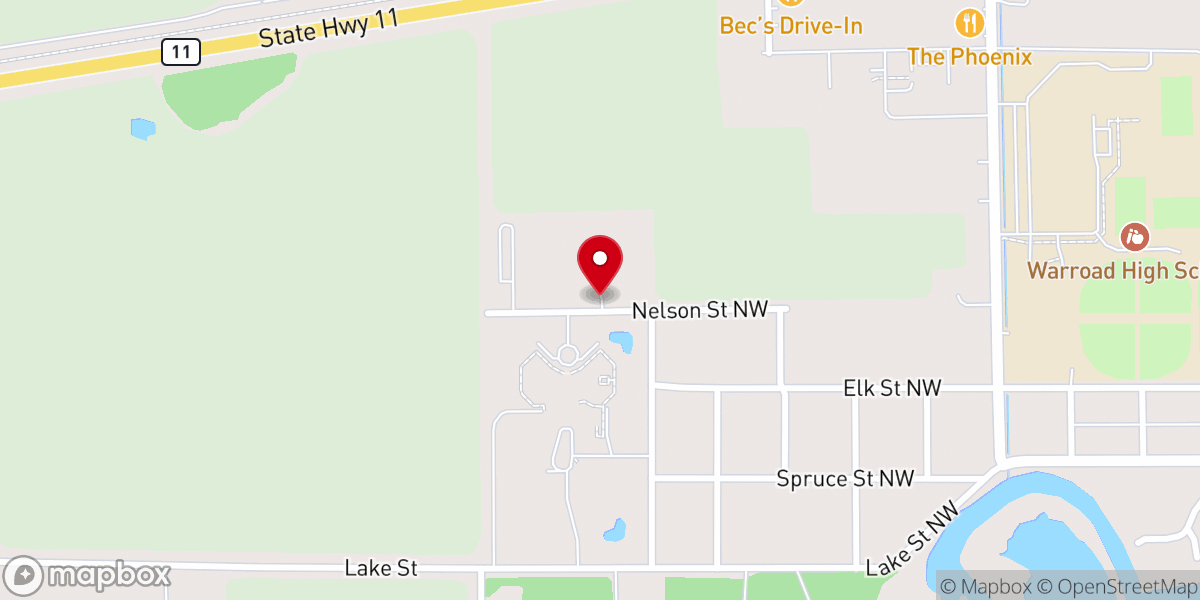 Map showing location of Zion Lutheran Church