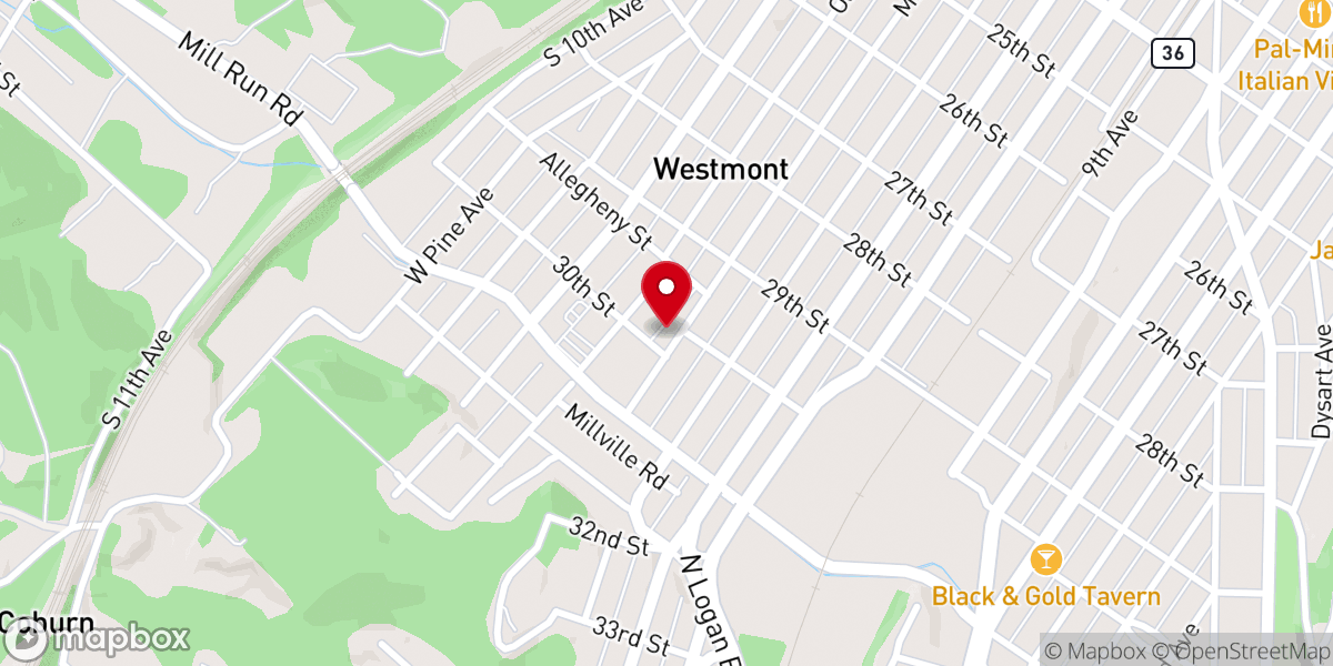 Map showing location of First Grace Brethren Church