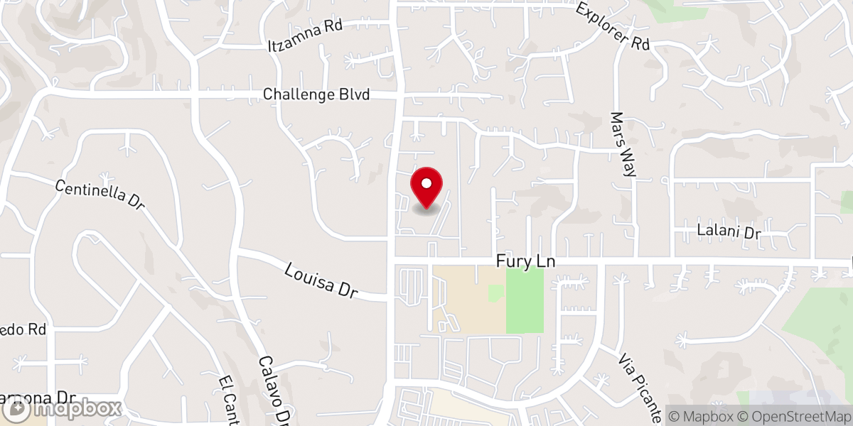 Map showing location of Foothills United Methodist Church