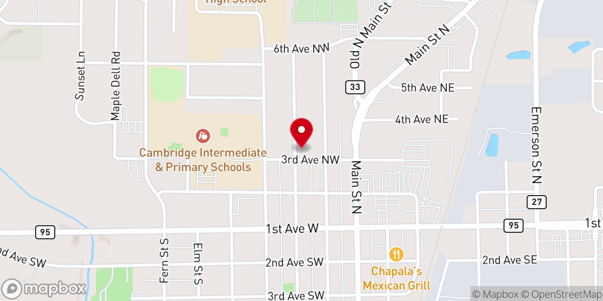 Map showing location of The Bridge Outreach