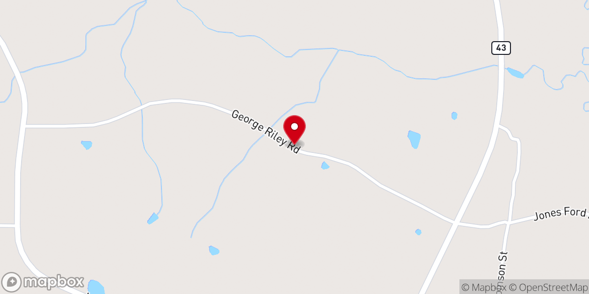 Map showing location of New Hebron Catholic Church