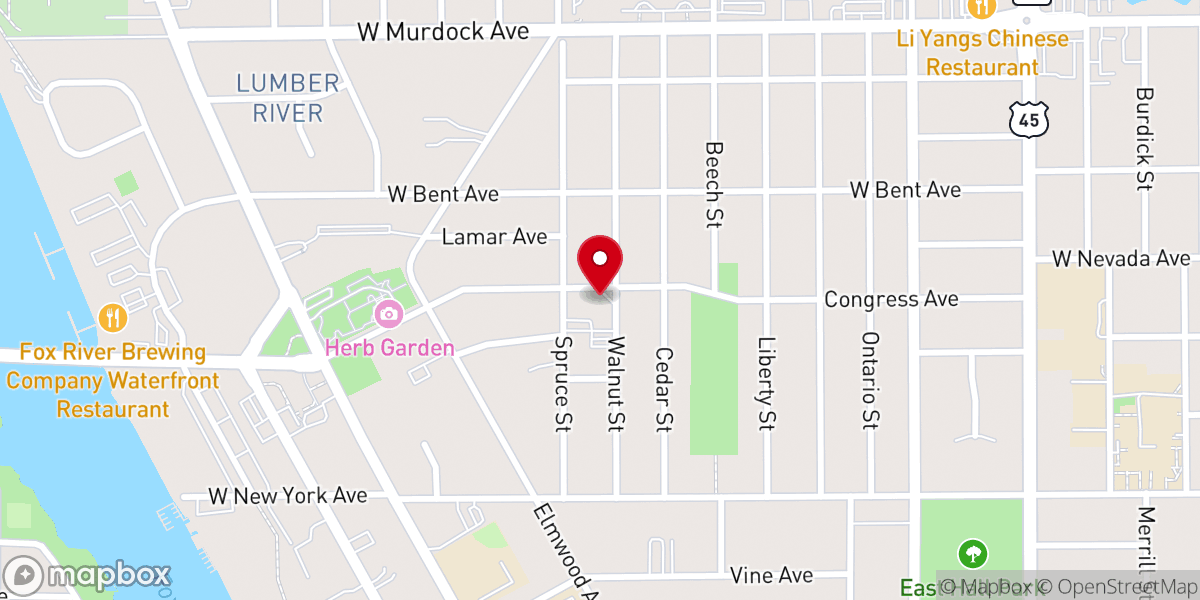 Map showing location of Resurrection Presbyterian Church (OPC)