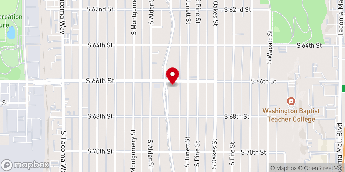 Map showing location of Green Pastures Church