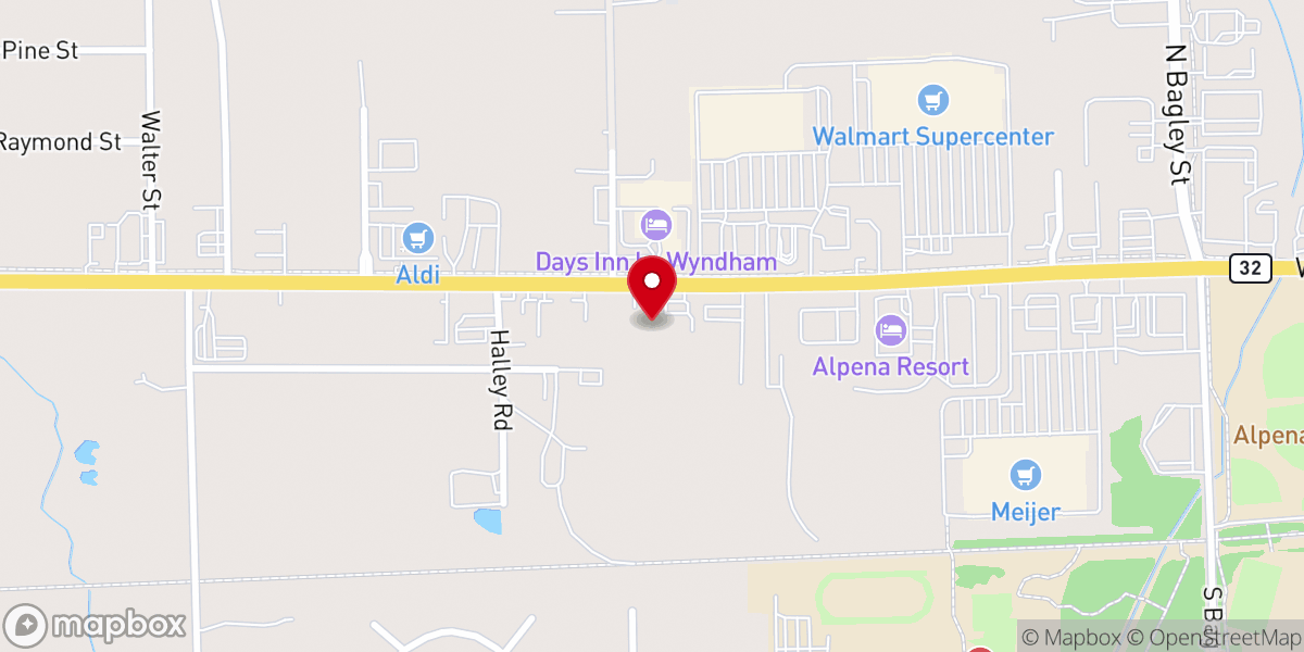 Map showing location of Living Hope Church