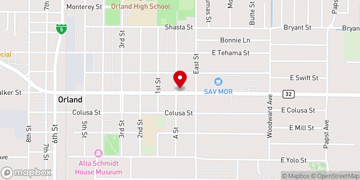 Map showing location of Victory In Christ Community Church