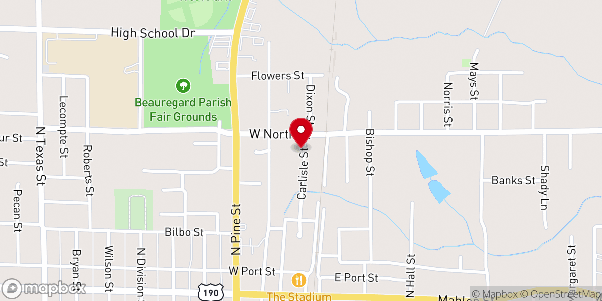 Map showing location of Greater Zion Hill Church of God in Christ