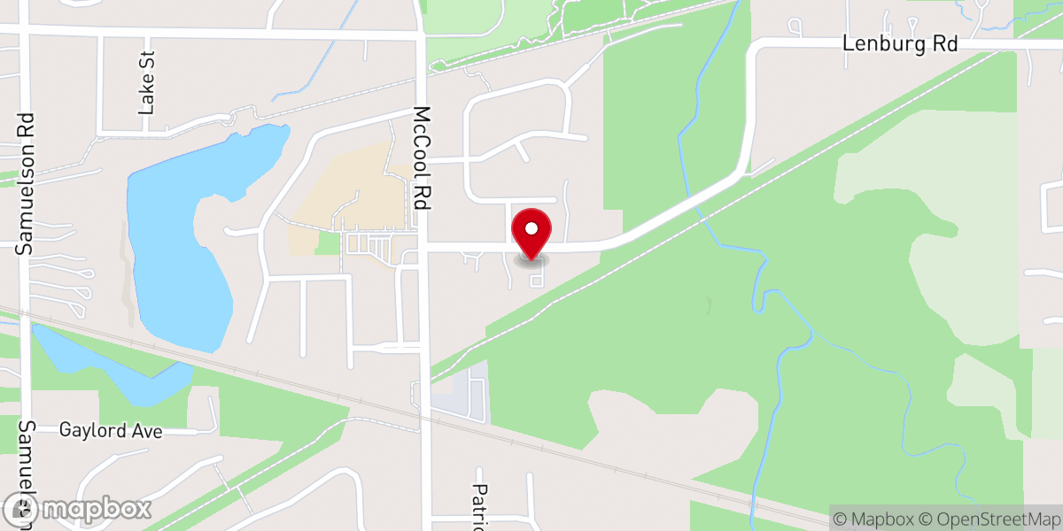 Map showing location of Trailside Community Church