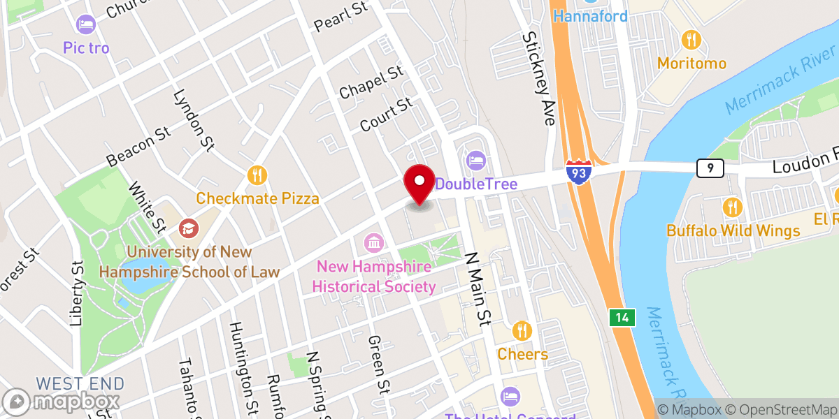 Map showing location of Saint Paul's Episcopal Church