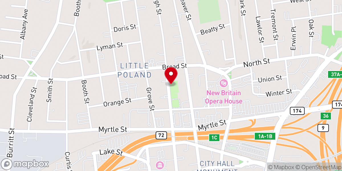Map showing location of Holy Tabernacle of Faith Church