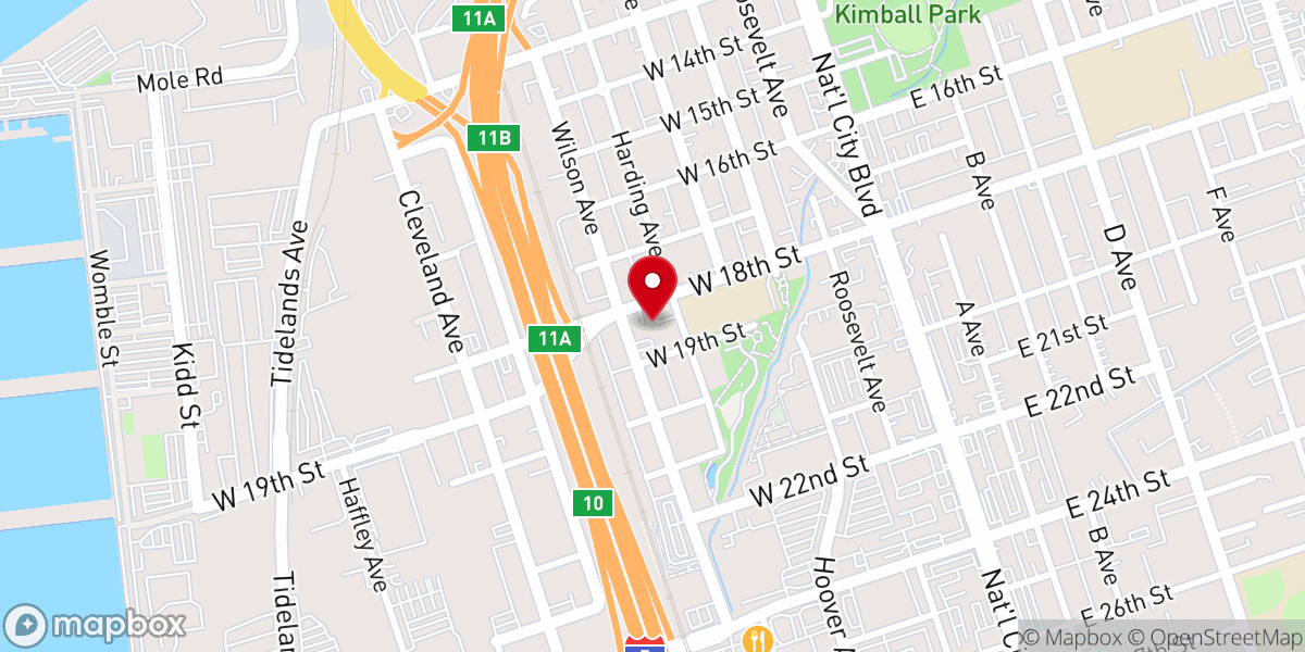 Map showing location of St. Anthony of Padua Catholic Church