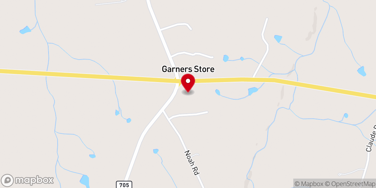 Map showing location of Crossroads Church