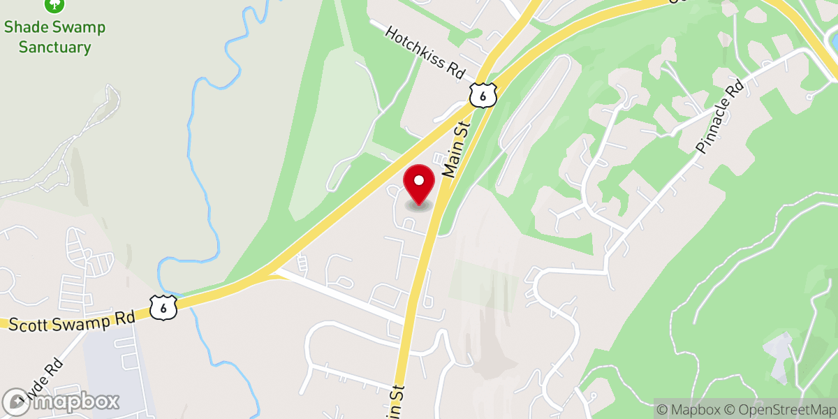 Map showing location of Bridge Healing Arts Center