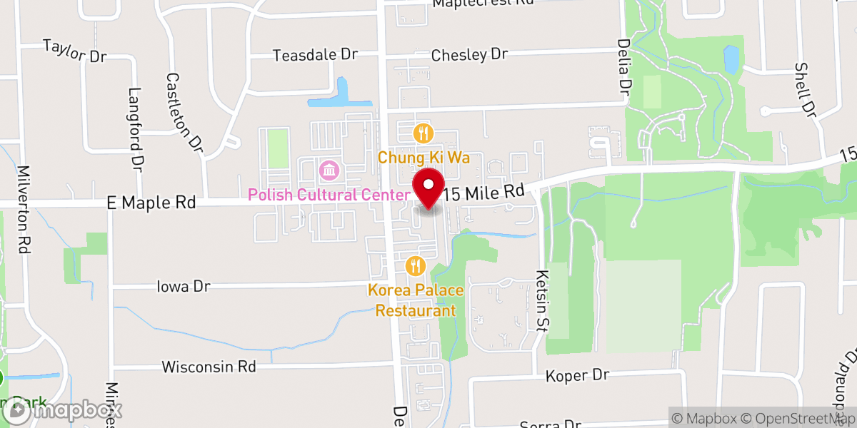 Map showing location of Lifepoint Baptist Church of Michigan