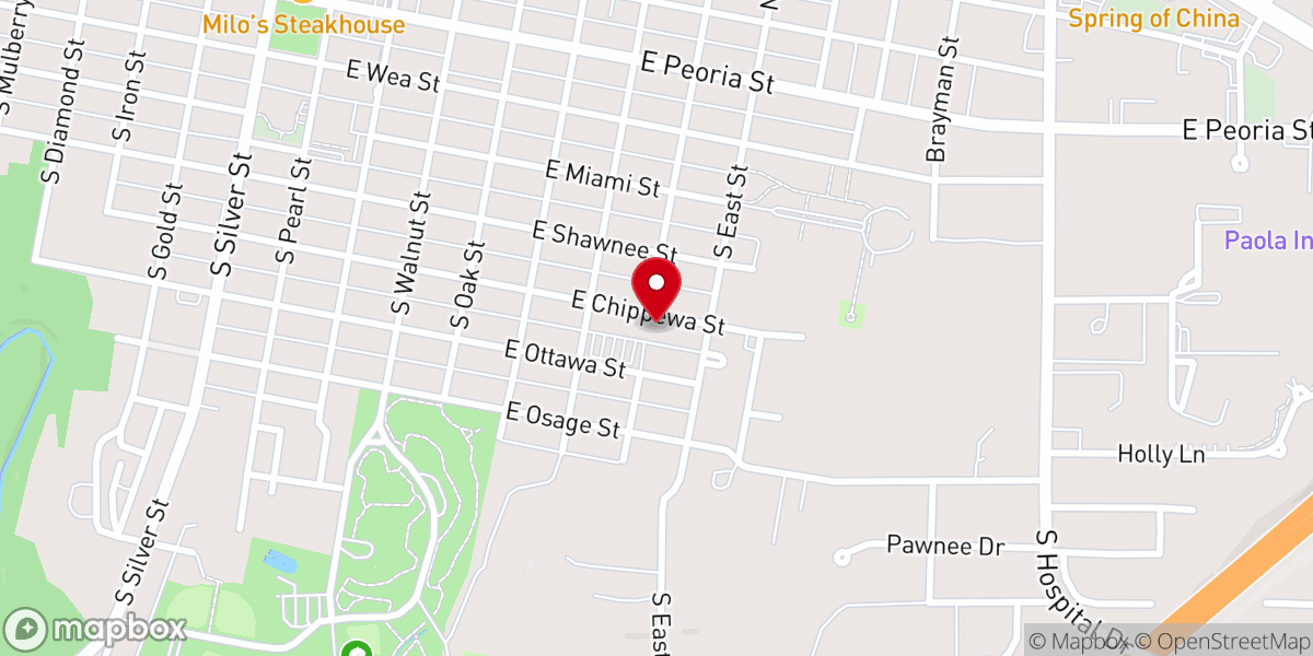 Map showing location of Holy Trinity Parish School