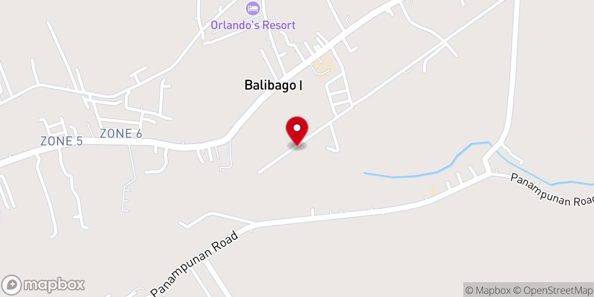 Map showing location of Living Word Christian Church Balibago I, Tarlac City