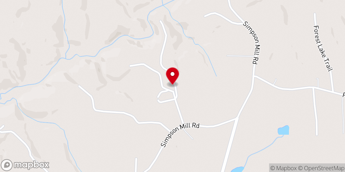 Map showing location of New Home Church of Christ