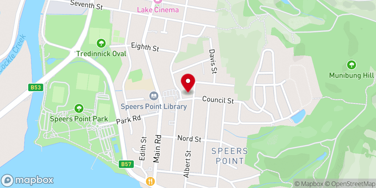 Map showing location of Full Gospel Church Aust