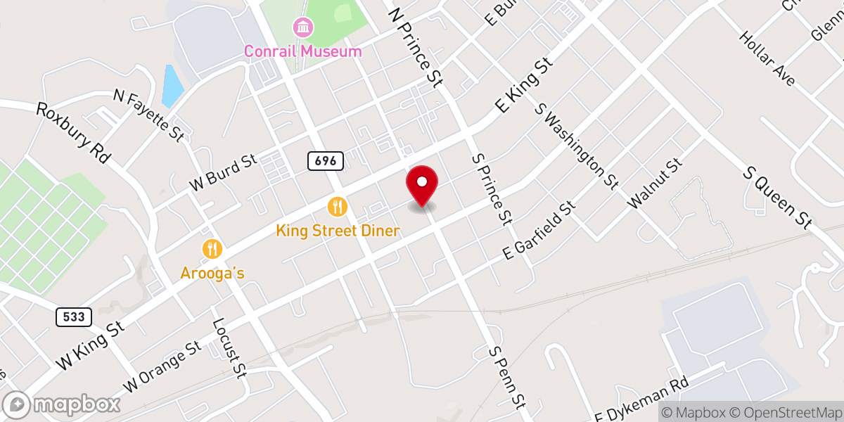 Map showing location of Messiah Methodist Church