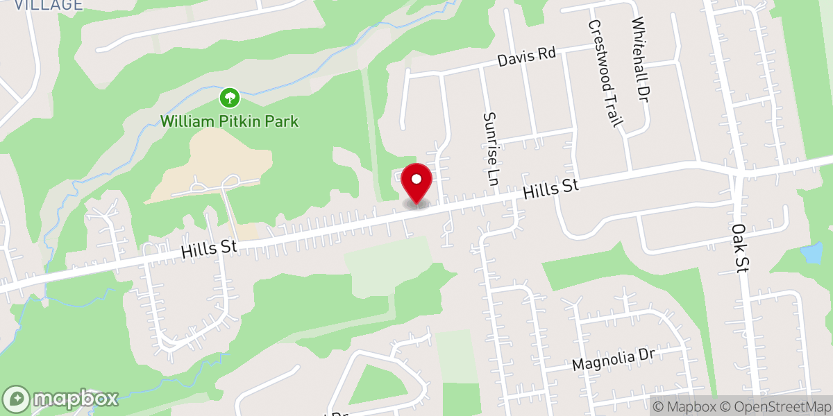 Map showing location of All Saint's Episcopal Church