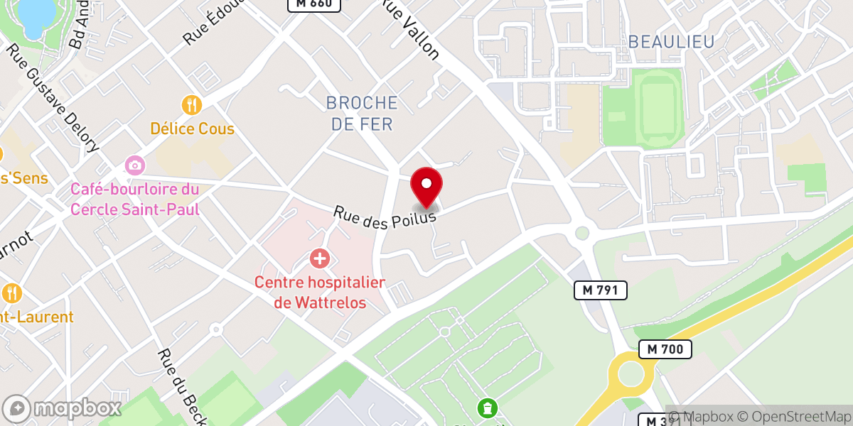 Map showing location of Chapelle Notre-Dame de la Délivrance