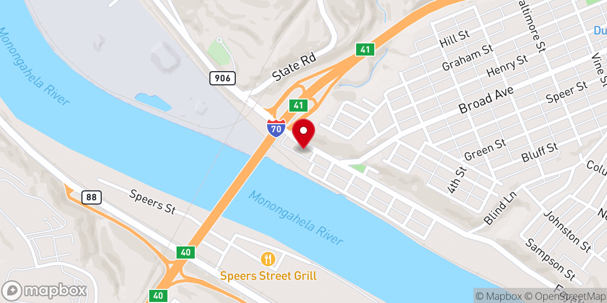 Map showing location of Covenant Christian Church