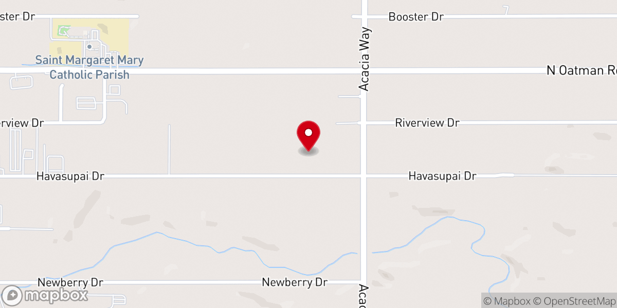 Map showing location of Bullhead Business Builders
