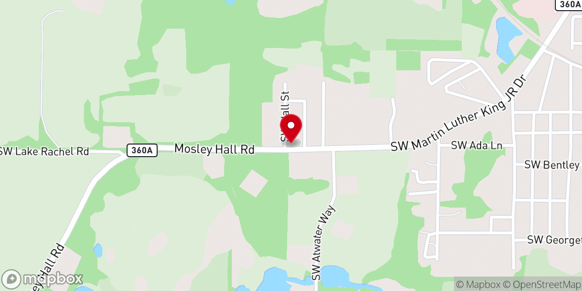 Map showing location of Mt Nebo Ame Church