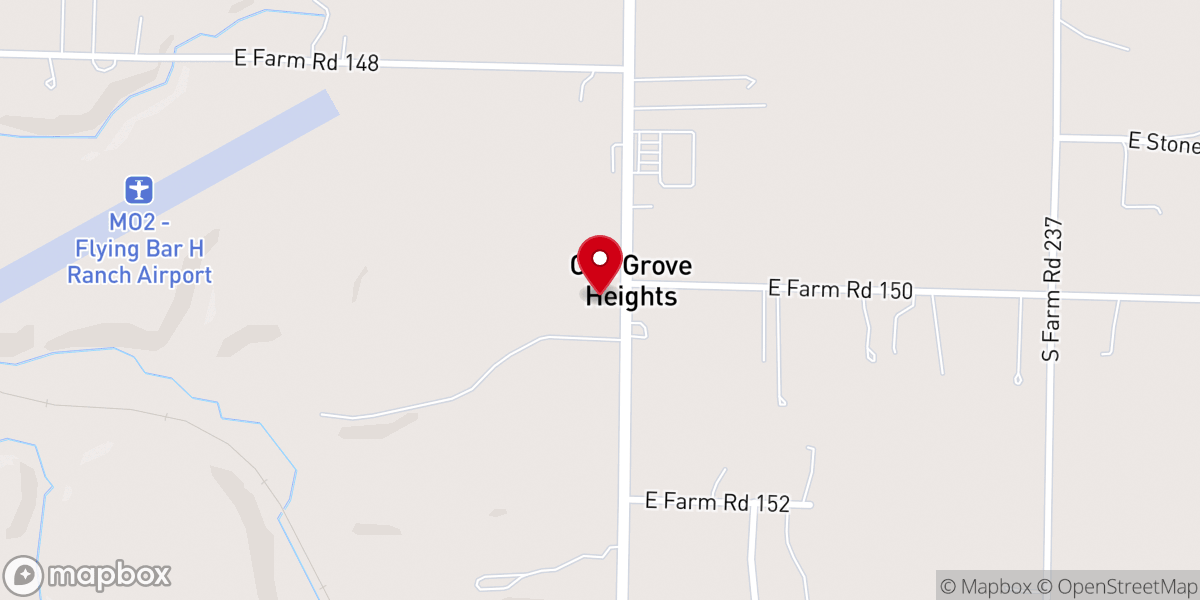 Map showing location of Oak Grove Heights SDA Church