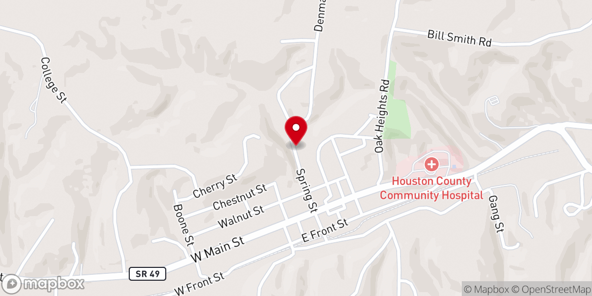 Map showing location of St James CME Church