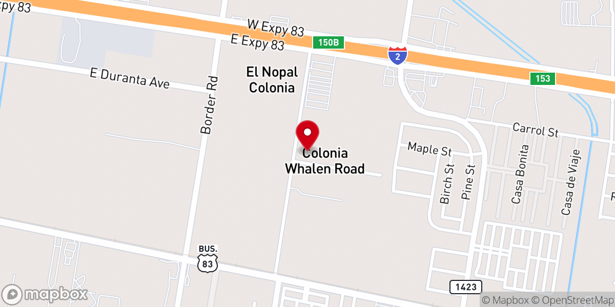 Map showing location of IECE Iglesia Evangelica Cristiana Espiritual