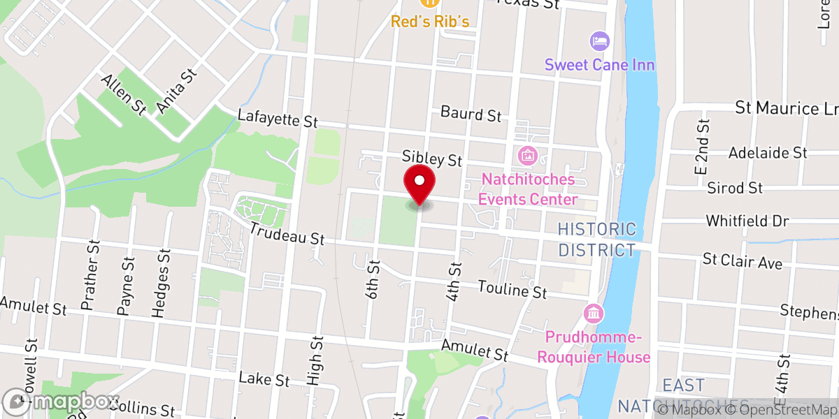 Map showing location of New Light Baptist Church