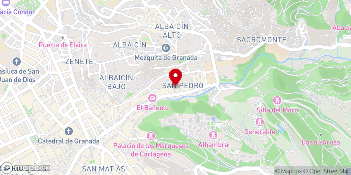 Map showing location of Hospedería Monasterio de San Bernardo