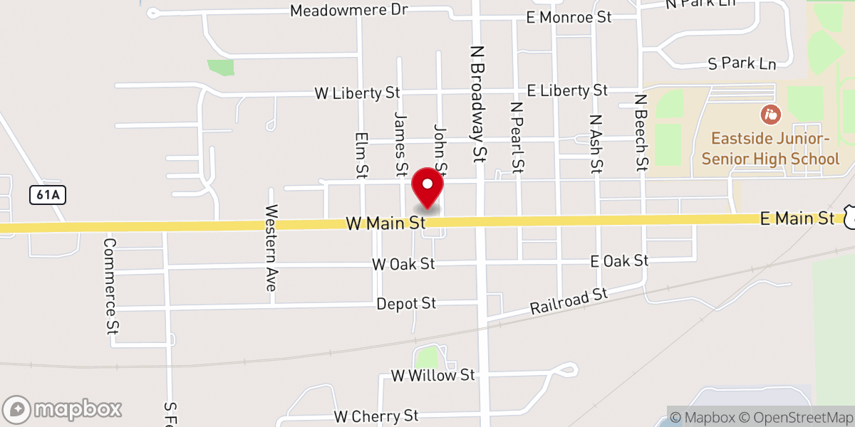 Map showing location of Christ's Church at Butler