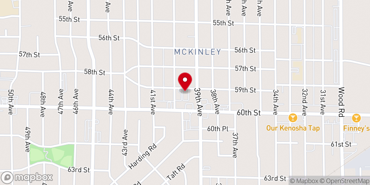 Map showing location of Grace Bible Chapel