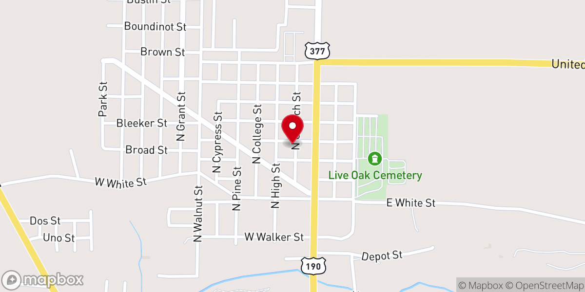 Map showing location of Christian Community Church
