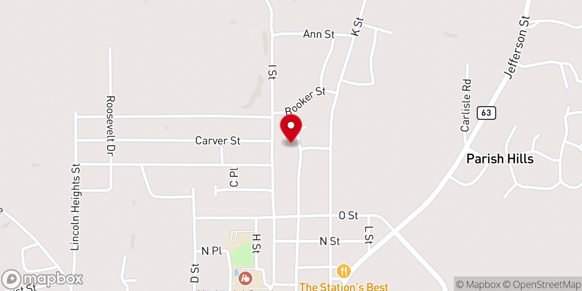 Map showing location of Seleeta Baptist Church