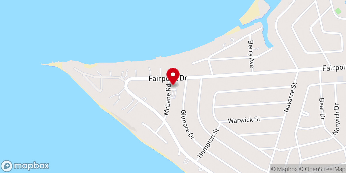 Map showing location of First Baptist Church Gulf Breeze