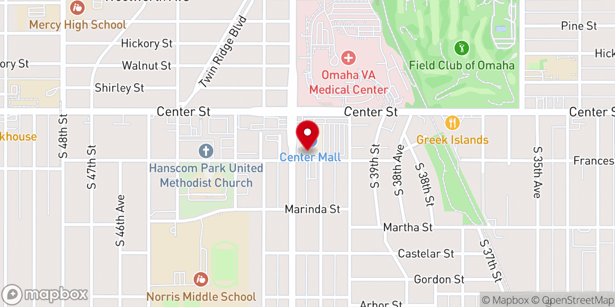 Map showing location of Providence Church