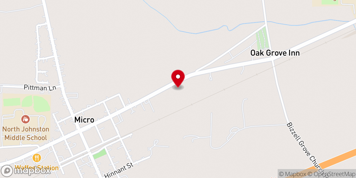 Map showing location of White Rock A.M.E. Church