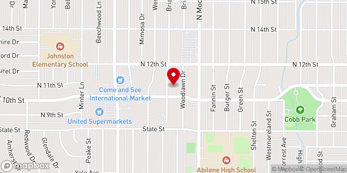 Map showing location of Galilee Baptist Church