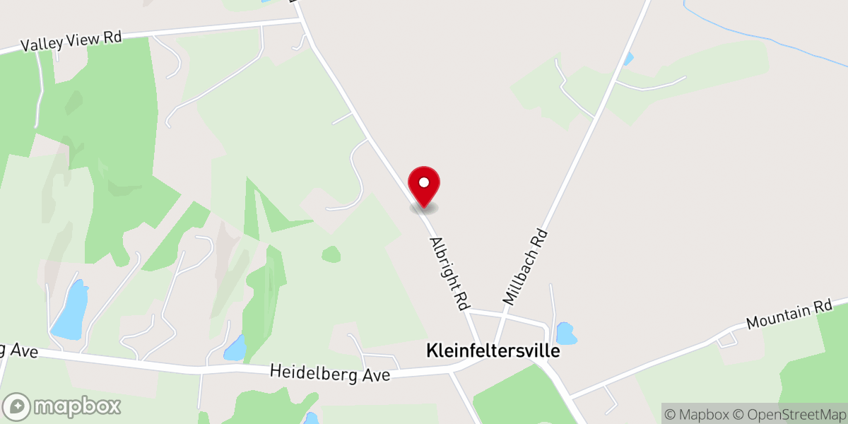 Map showing location of Albright Memorial Chapel