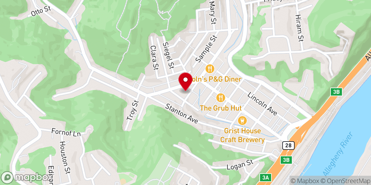 Map showing location of Holy Spirit Church - St. Matthew Parish
