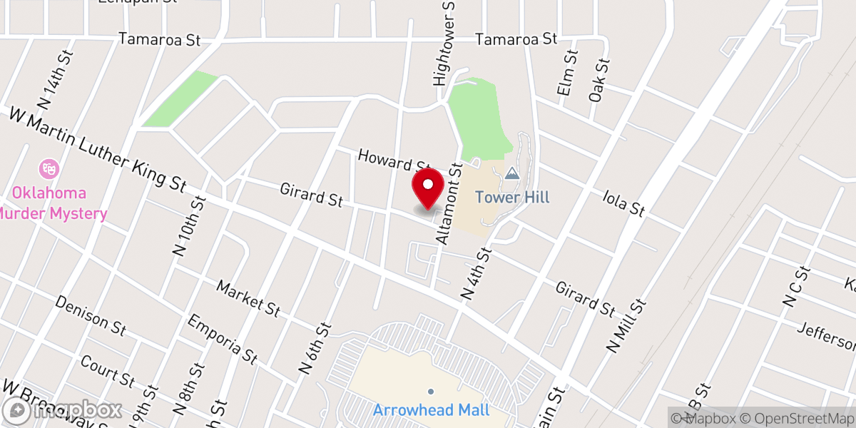Map showing location of Greater Shiloh Baptist Church