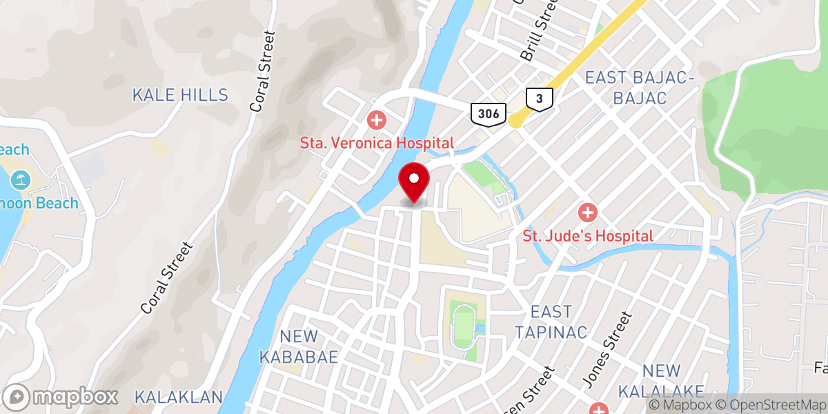 Map showing location of Valley of Grace Vision Church