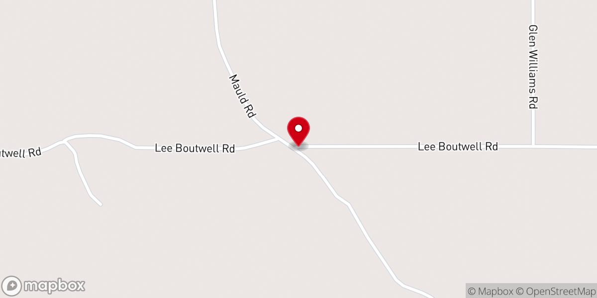 Map showing location of Bell Union Church