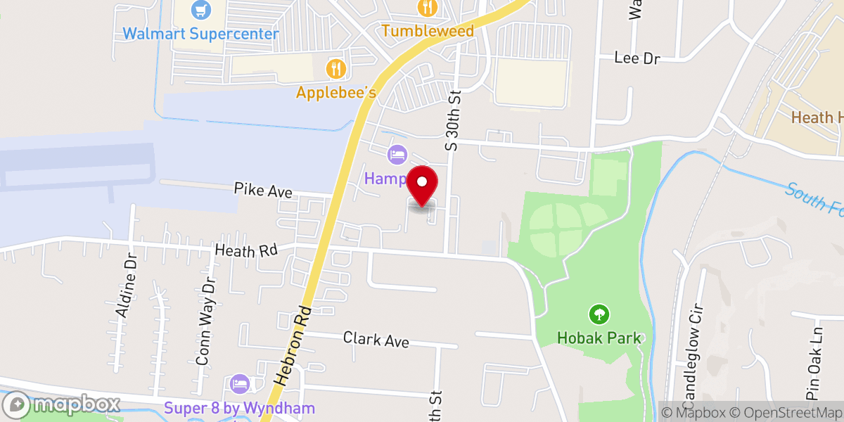 Map showing location of Calvary Chapel Newark