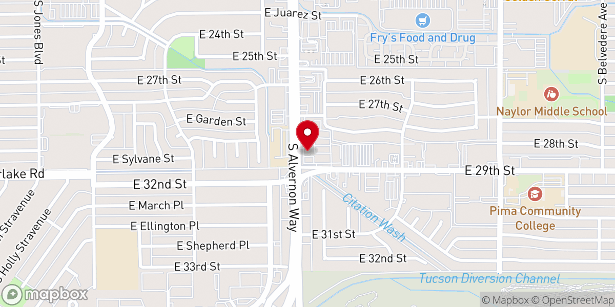 Map showing location of United City Tucson