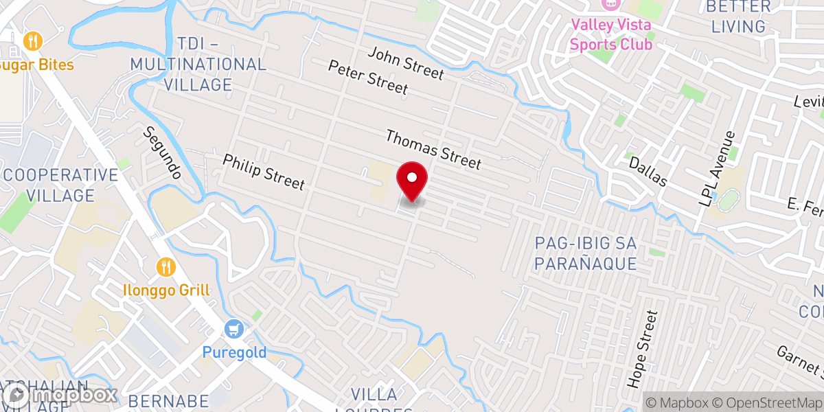 Map showing location of Our Lady of the Most Holy Rosary Parish Church - Multinational Village, Moonwalk, Parañaque City (Diocese of Parañaque)