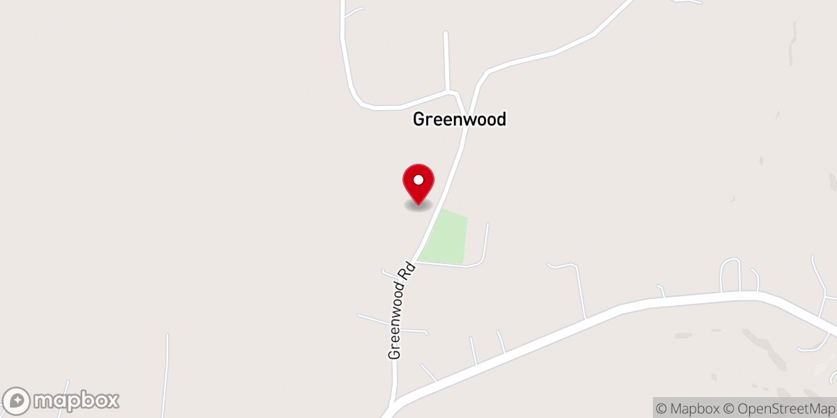 Map showing location of Greenwood United Methodist Church