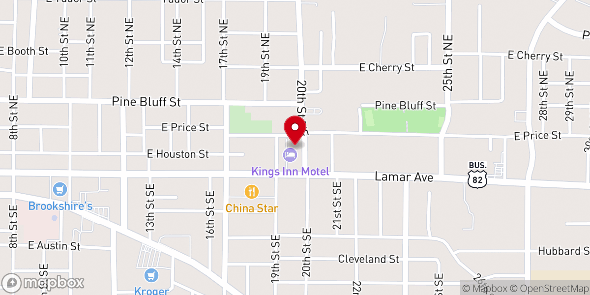 Map showing location of Iglesia de Cristo en Paris Texas